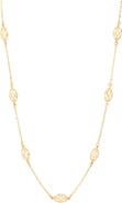 Frankie & Zoe 14K Gold Twisted Station Chain Necklace