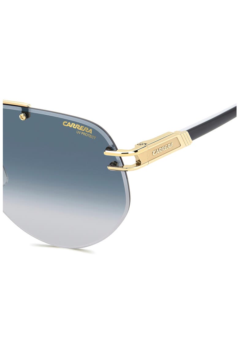 63mm Gradient Oversize Rectangular Sunglasses, Alternate, color, BLACK WHITE/ DK BLUE SF