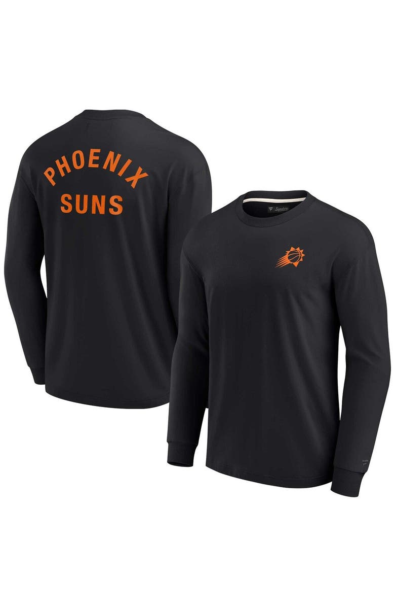 Fanatics Signature Unisex Fanatics Signature Black Phoenix Suns Elements Super Soft Long Sleeve T-Shirt, Main, color, Black