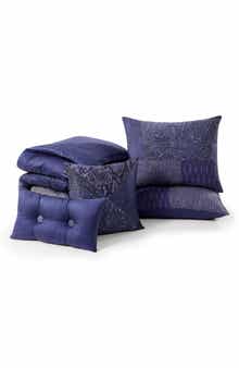 Bebejan Blue Denim Patchwork 5-Piece Comforter Set