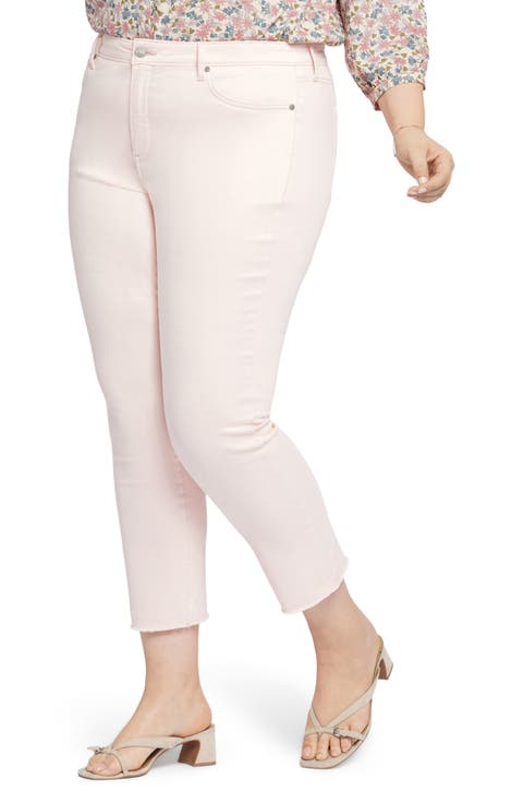 Sheri Ankle Fray Hem Slim Jeans (Plus Size)