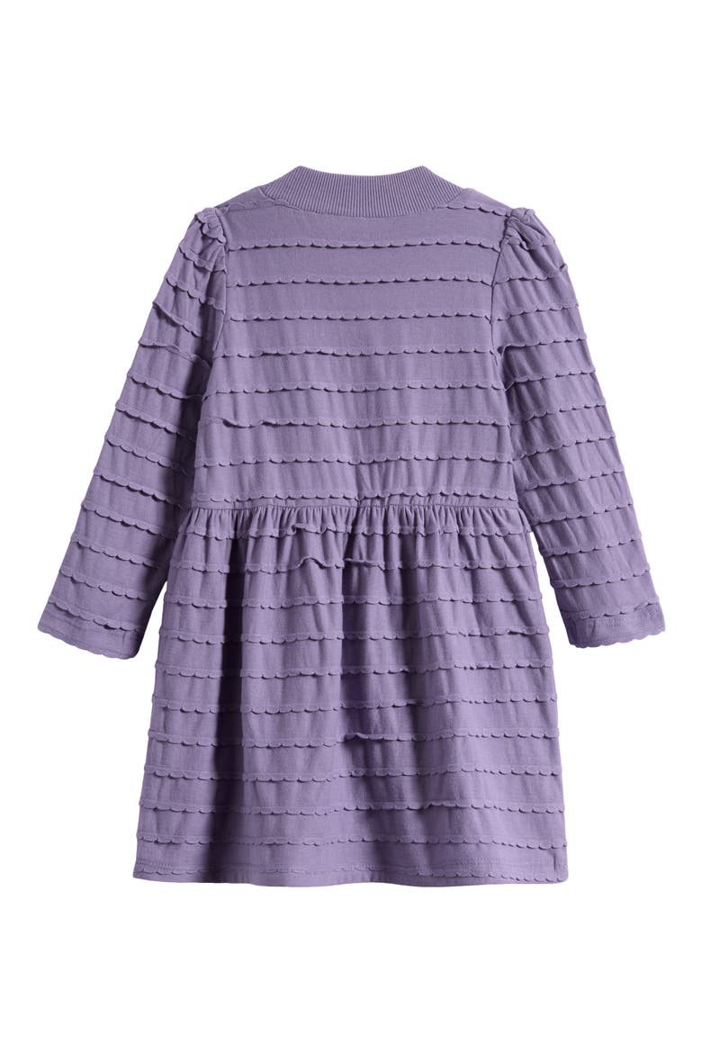 Kids' Textured Frill Dress, Alternate, color, PURPLE