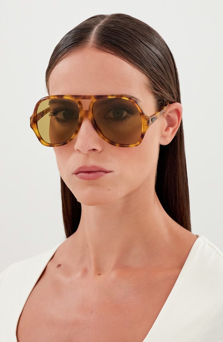 Chloé 58mm Navigator Sunglasses, Alternate, color,