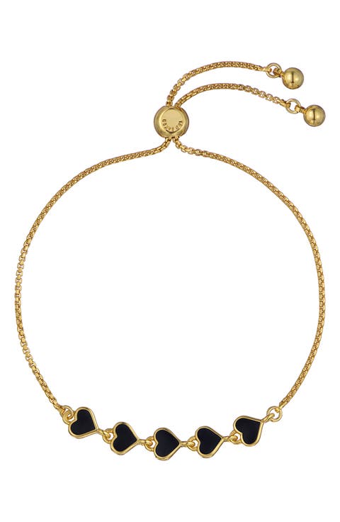 Harriet Enamel Heart Adjustable Bracelet