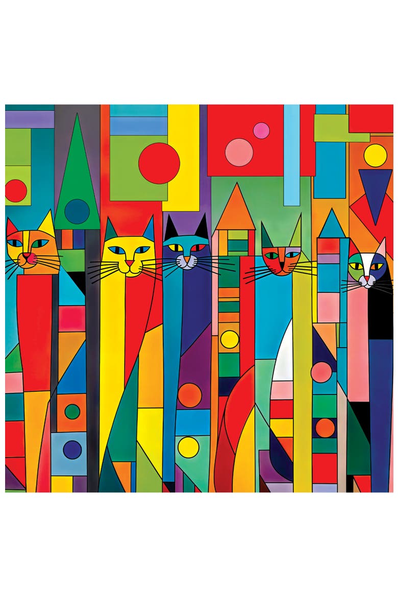 Prowl Between Patterns 500 Piece Puzzle, Alternate, color, Multicolor