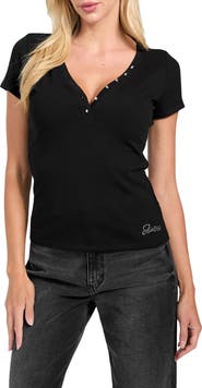 GUESS Kyla Rib Henley