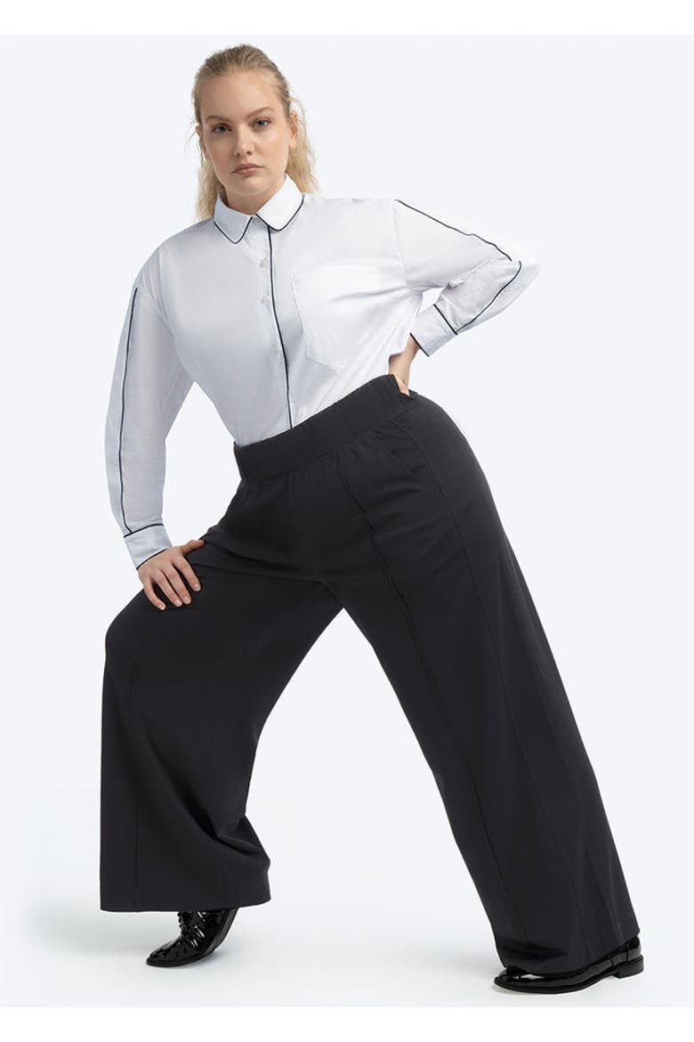 Multitasker Wide Leg Pant Plus Size, Alternate, color, Black