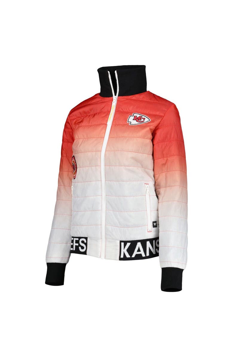 THE WILD COLLECTIVE Women's The Wild Collective Red/White Kansas City Chiefs Color Block Full-Zip Puffer Jacket, Alternate, color, 