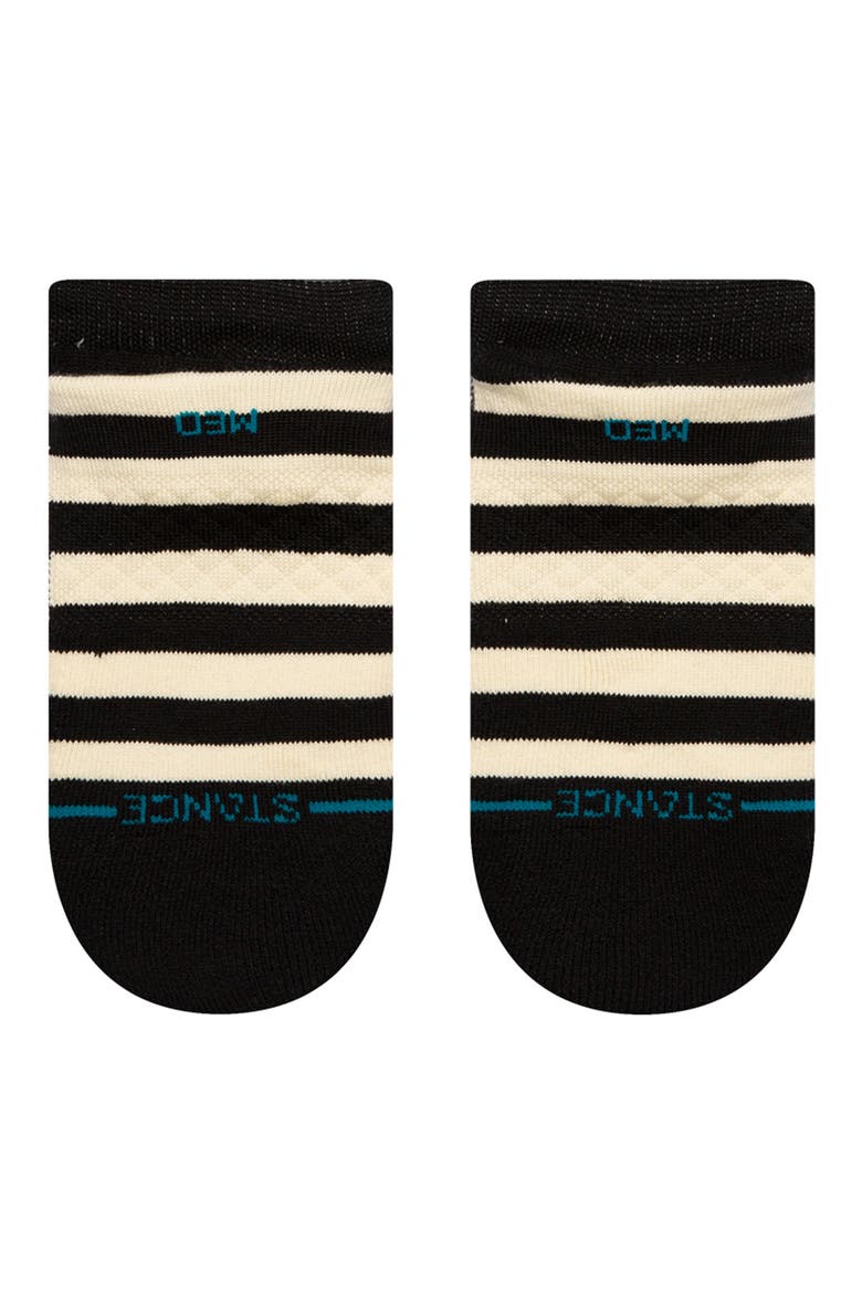 Splitting Up Cotton Blend Ankle Socks, Alternate, color, BLACK