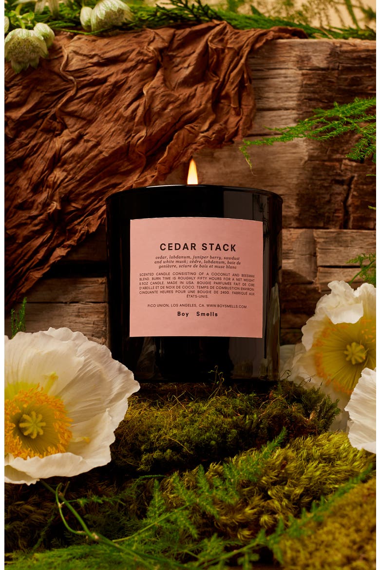 Cedar Stack Scented Candle, Alternate, color, NO COLOR