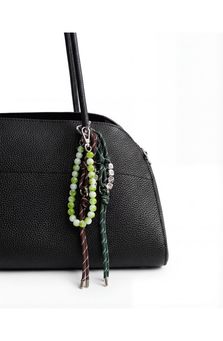 seree Beaded Bag Charm, Alternate, color, Green