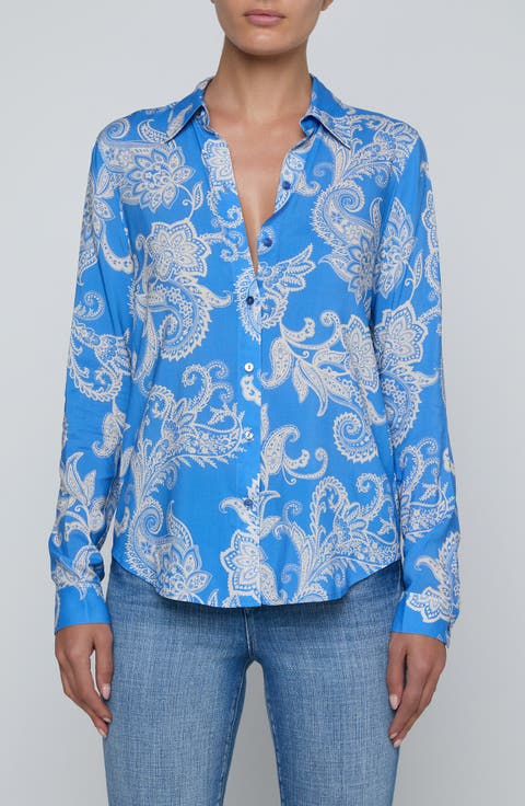 Holly Paisley Button-Up Shirt