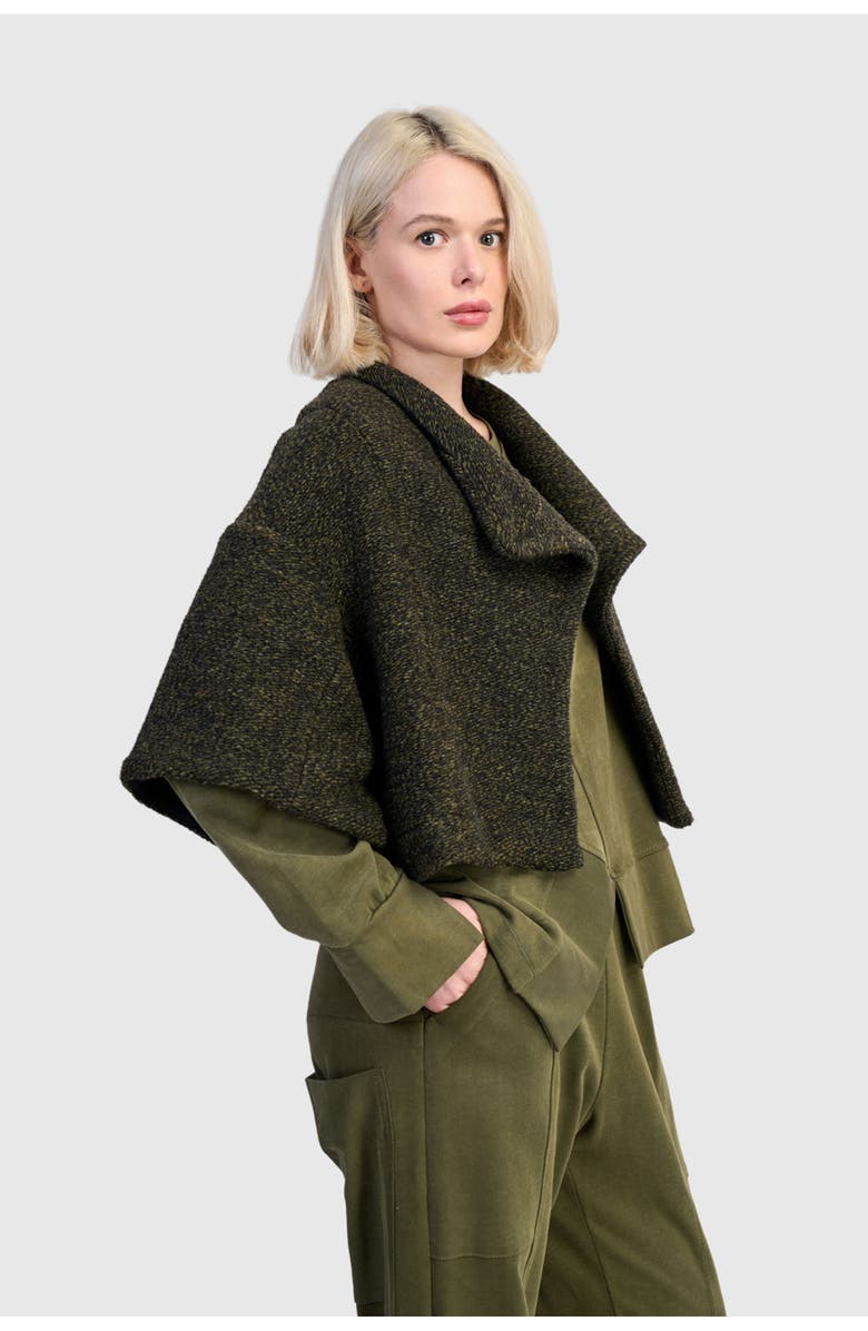 Alembika Capulet Crop Jacket, Alternate, color, Khaki