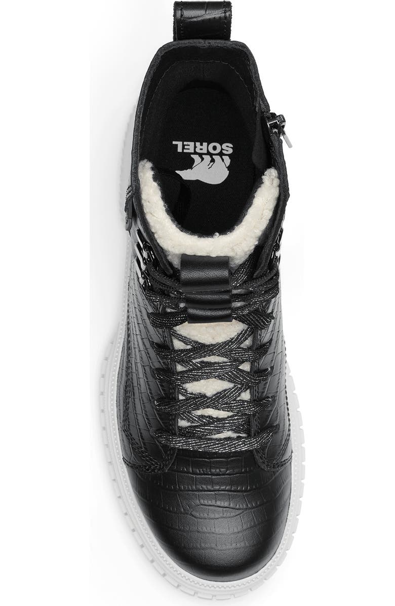 SOREL Ona Ave Lux Waterproof Boot, Alternate, color, Black/ Chalk