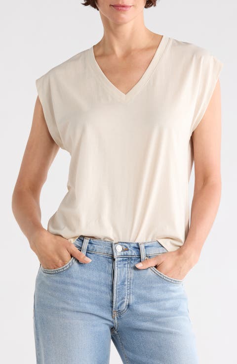 V-Neck Pima Cotton T-Shirt