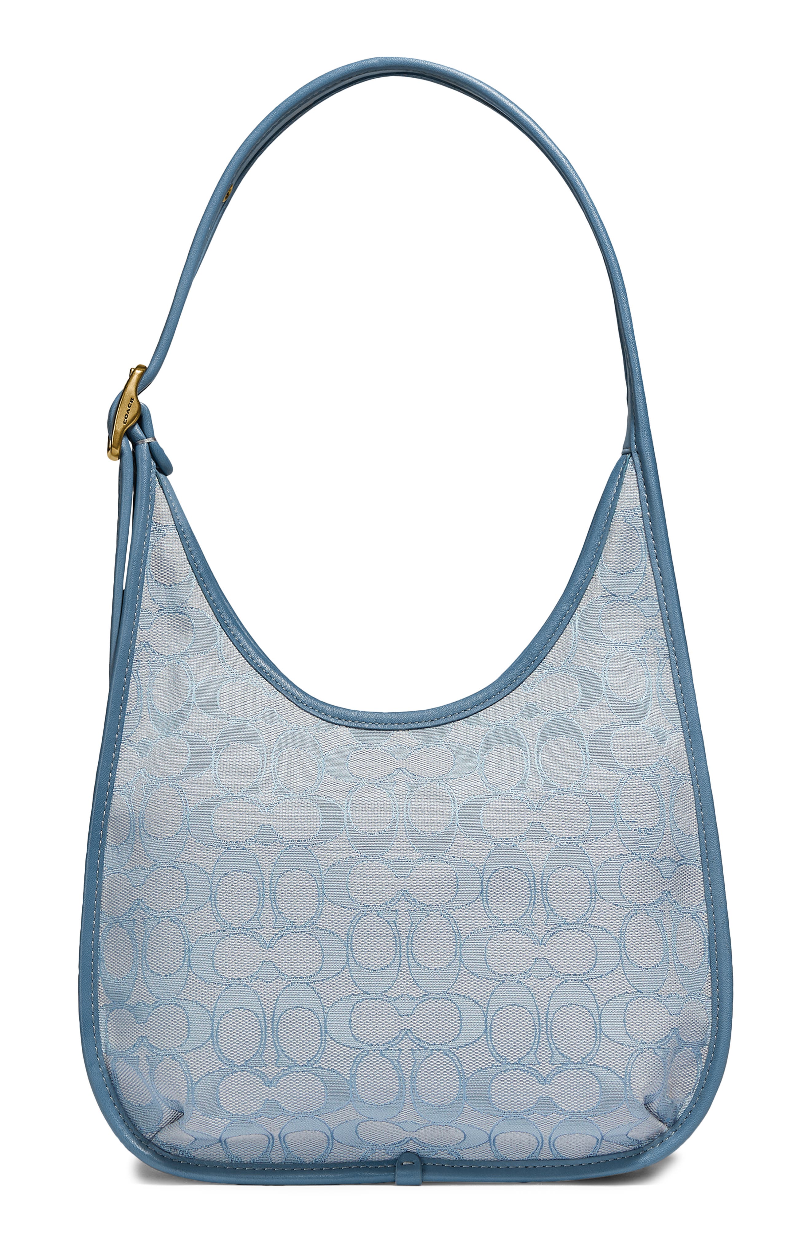 Ergo Signature Jacquard Shoulder Bag, Alternate, color, BRASS/ MARBLE BLUE AZURE