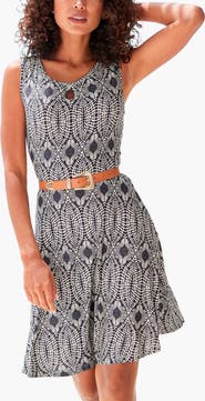 LASCANA Sleeveless Keyhole Dress