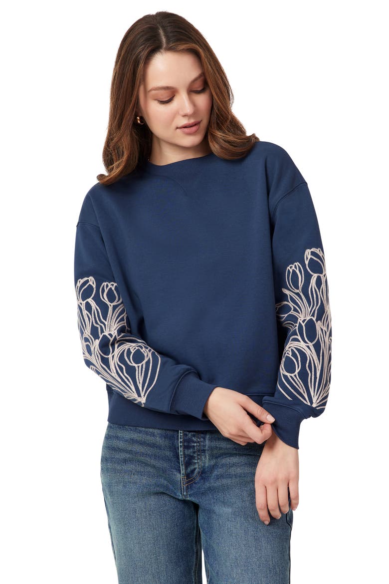 Embroidered Sweatshirt, Alternate, color, BIG DIPPER PINK EMBROIDERY