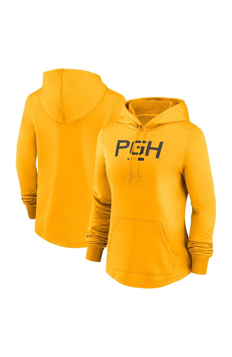 Nike Women's Nike Gold Pittsburgh Pirates City Connect Pregame Performance Pullover Hoodie, Main, color,