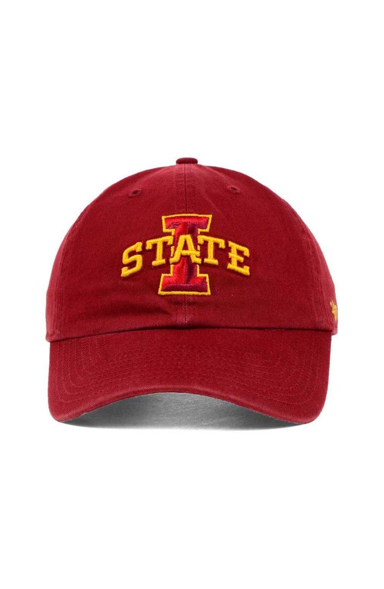 '47 Men's '47 Red Iowa State Cyclones Clean Up Adjustable Hat, Alternate, color,