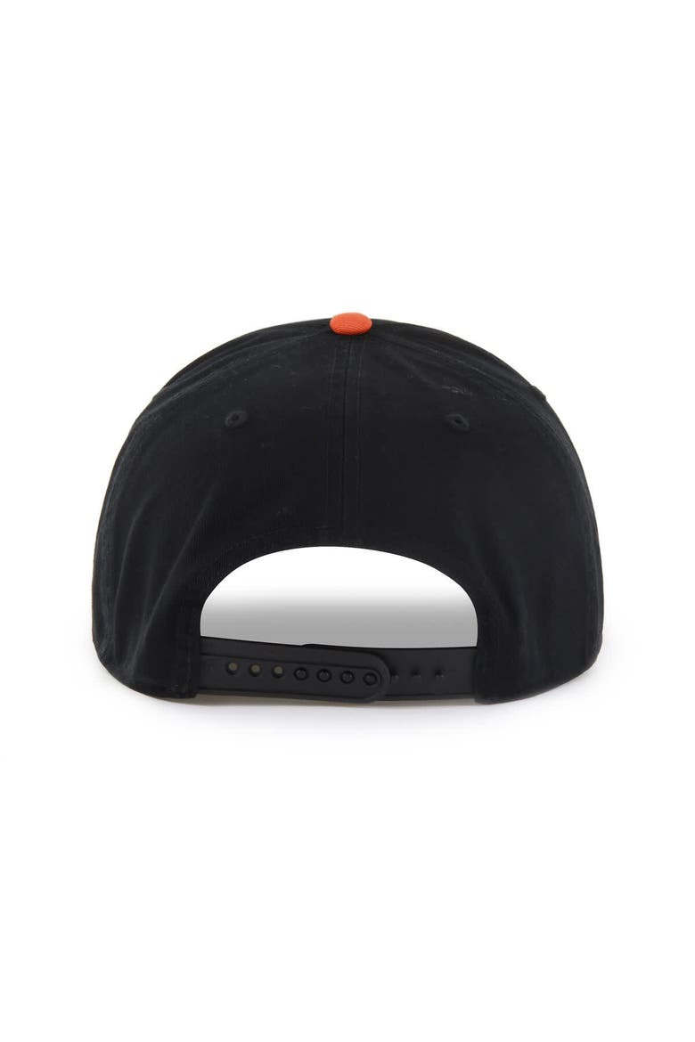 Men's '47  Black/Orange Philadelphia Flyers Atkin Vintage Relaxed Hitch Adjustable Hat, Alternate, color, Black