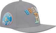 PRO STANDARD Men's Pro Standard  Gray Boston Red Sox Washed Neon Snapback Hat