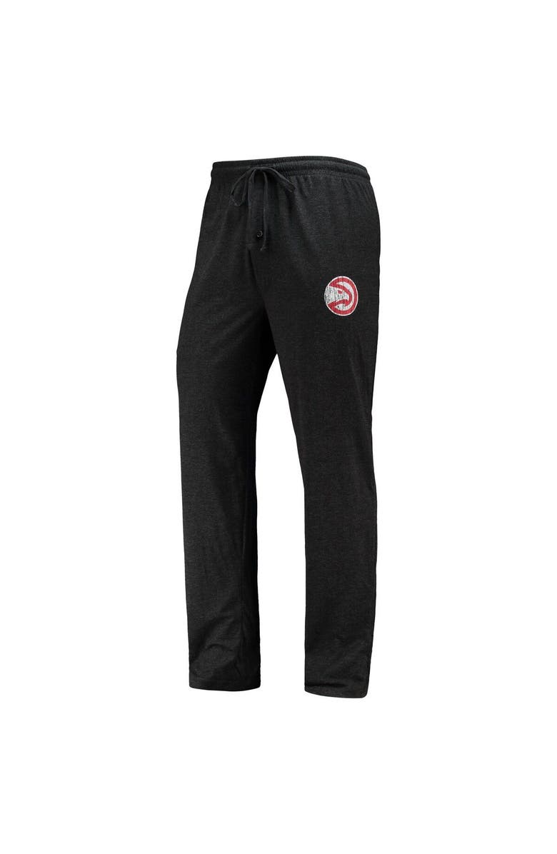 CONCEPTS SPORT Men's Concepts Sport Black/Red Atlanta Hawks Long Sleeve T-Shirt & Pants Sleep Set, Alternate, color, Black