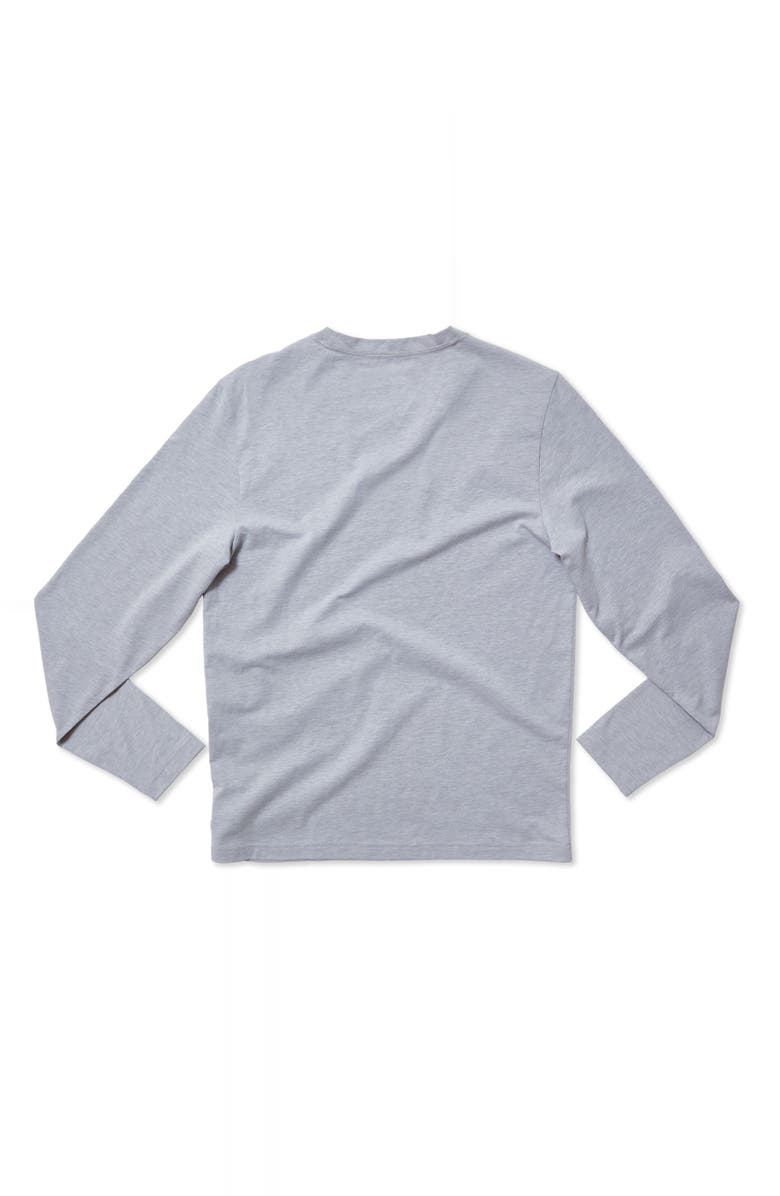 Rhone Element Long Sleeve Organic Cotton Blend T-Shirt, Alternate, color, Heather Gray