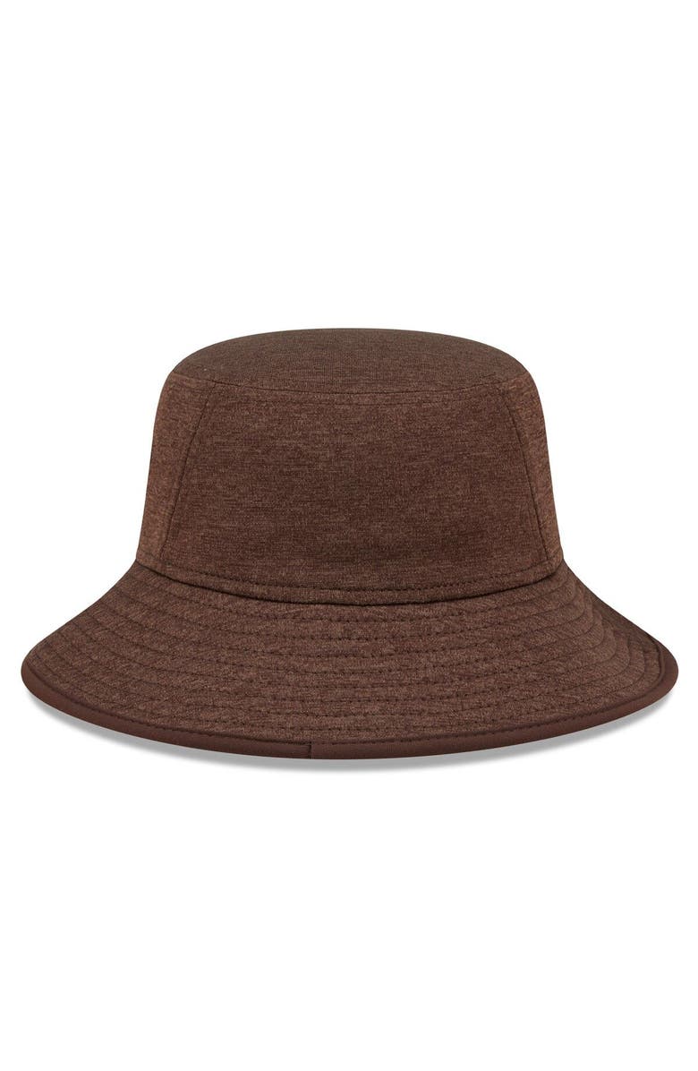 New Era Men's New Era Heather Brown Cleveland Browns Bucket Hat, Alternate, color, Brown