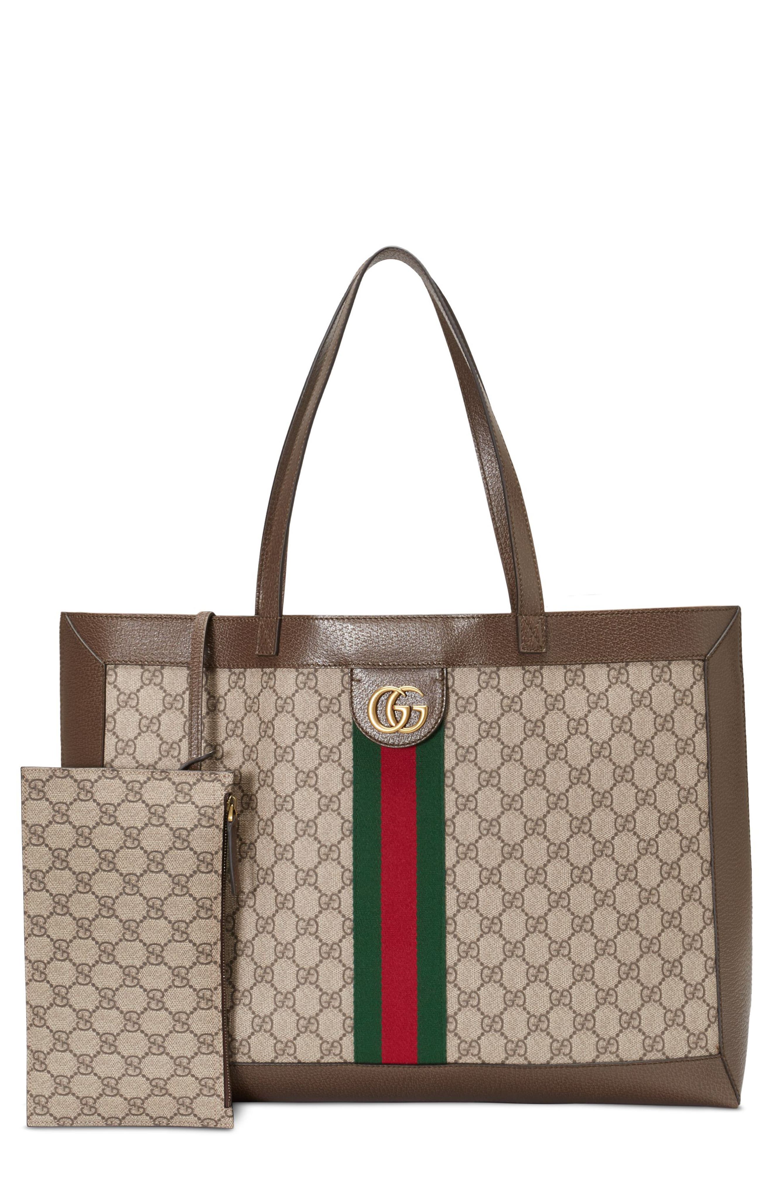 Gucci Ophidia GG Supreme Canvas Tote, Main, color, 
