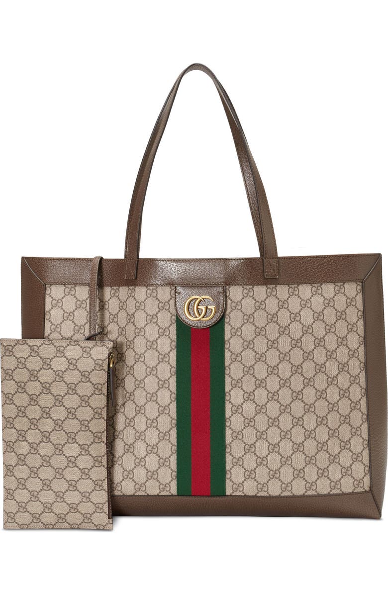 Gucci Ophidia GG Supreme Canvas Tote, Main, color,