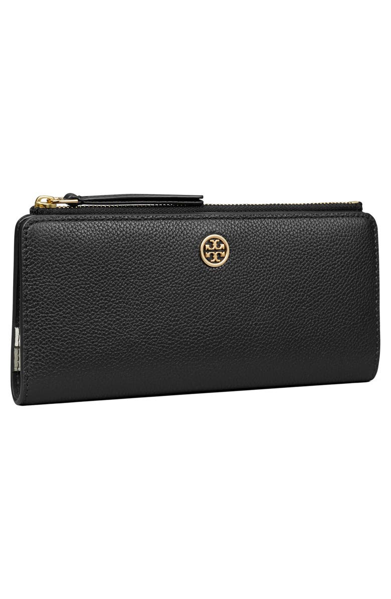 Tory Burch Slim Robinson Pebble Bifold Wallet, Alternate, color, 