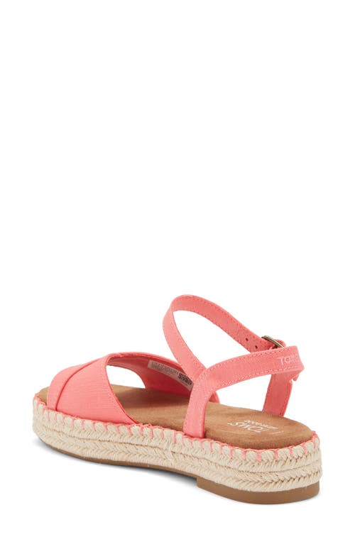 Toms Abby Espadrille Sandal In Pink