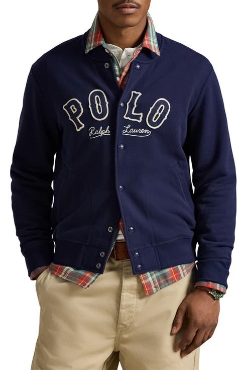 Logo Fleece Bomber Jacket