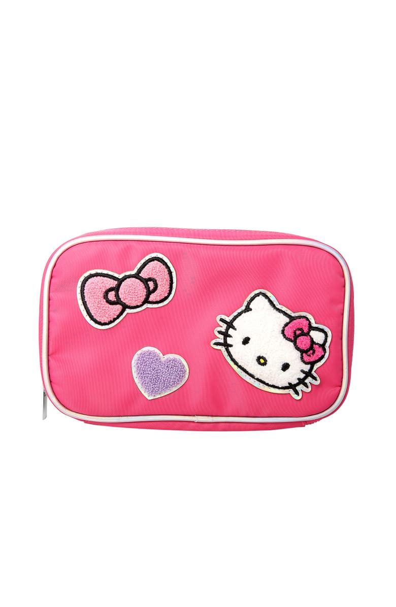 Hello Kitty Nylon Jewelry Holder Organizer with Zip Closure, Main, color, Pink