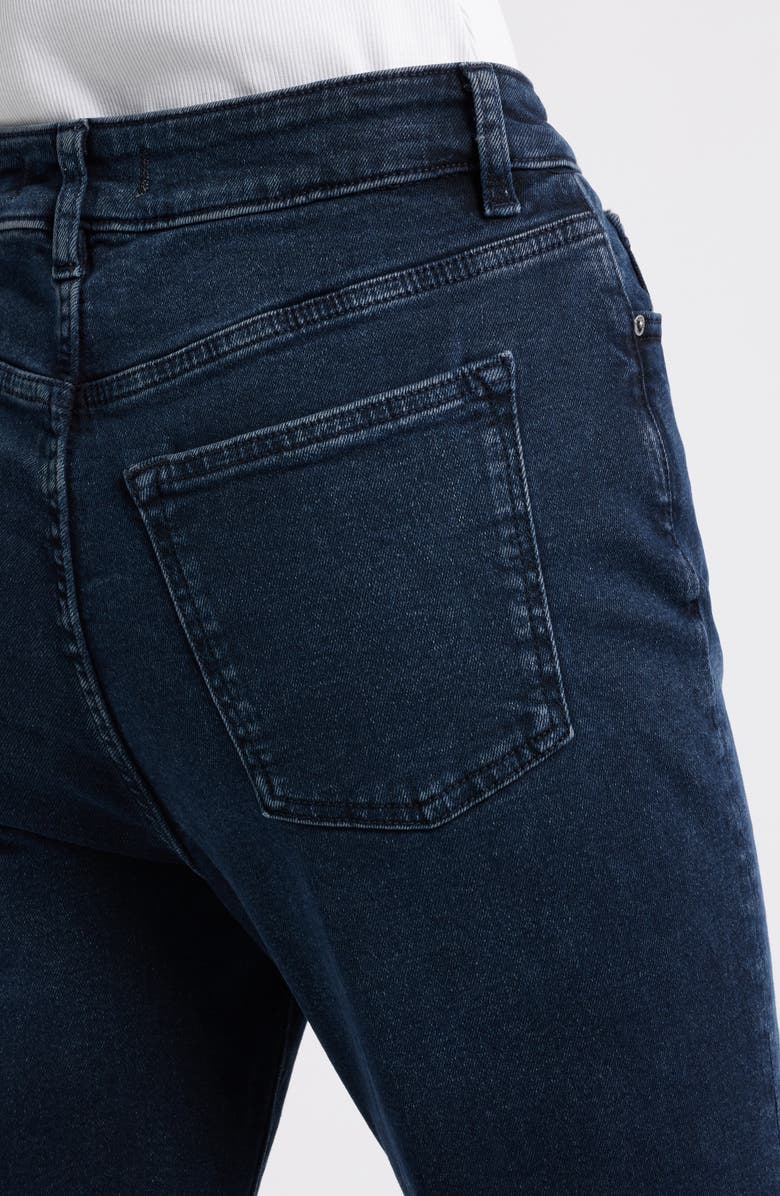 WARP+WEFT NAO High Waist Raw Hem Crop Bootcut Jeans, Alternate, color, River Run