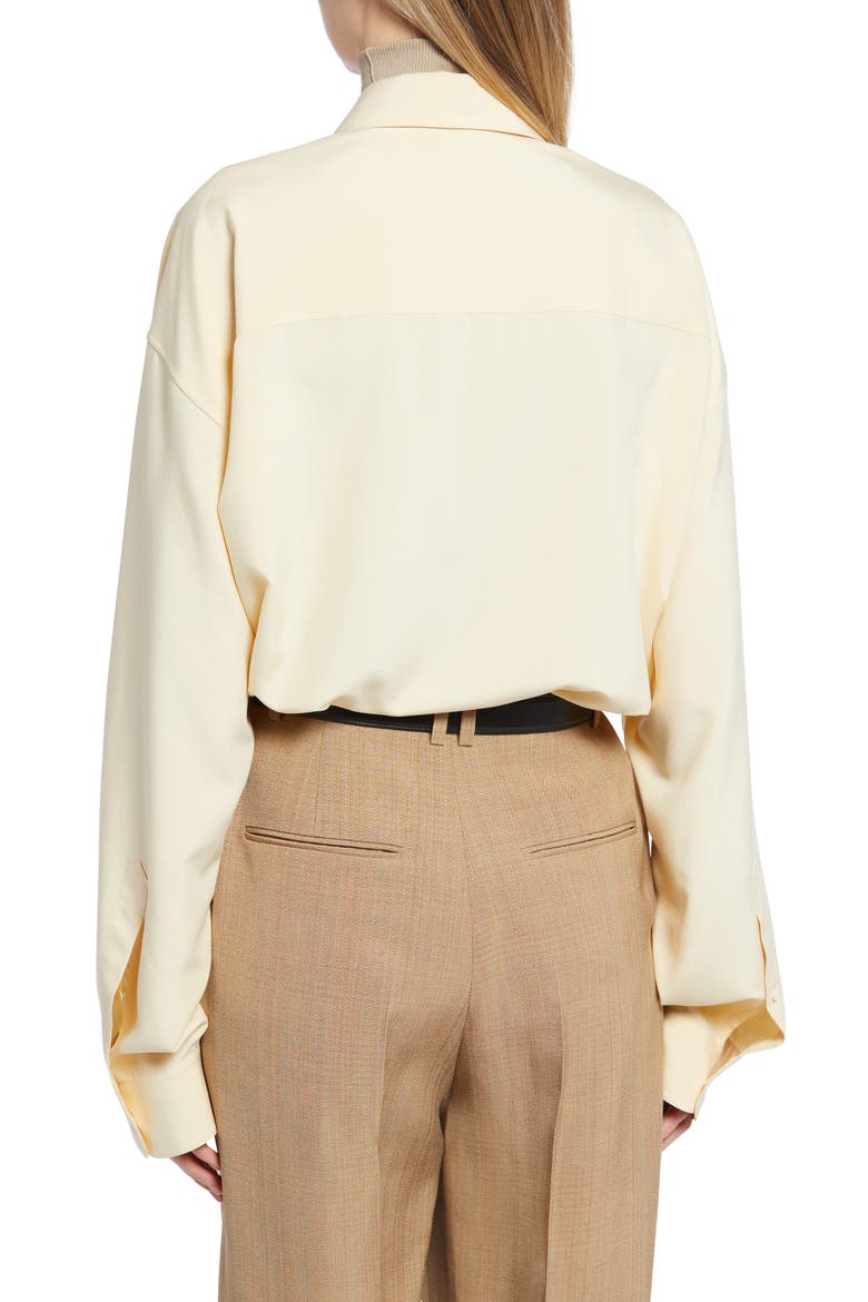 Caroline Oversize Button-Up Shirt, Alternate, color, OYSTER