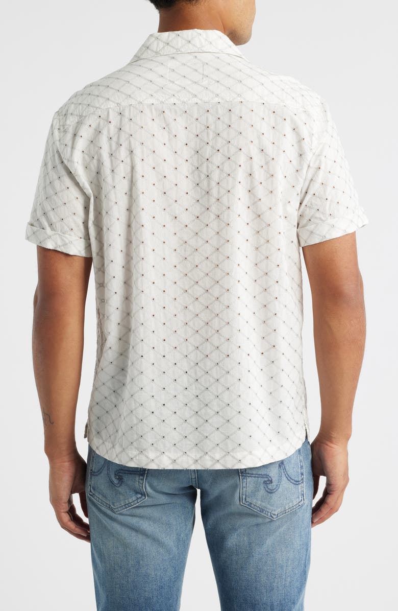 Rails Tyler Eyelet Camp Shirt, Alternate, color, Silver Bone Diamond