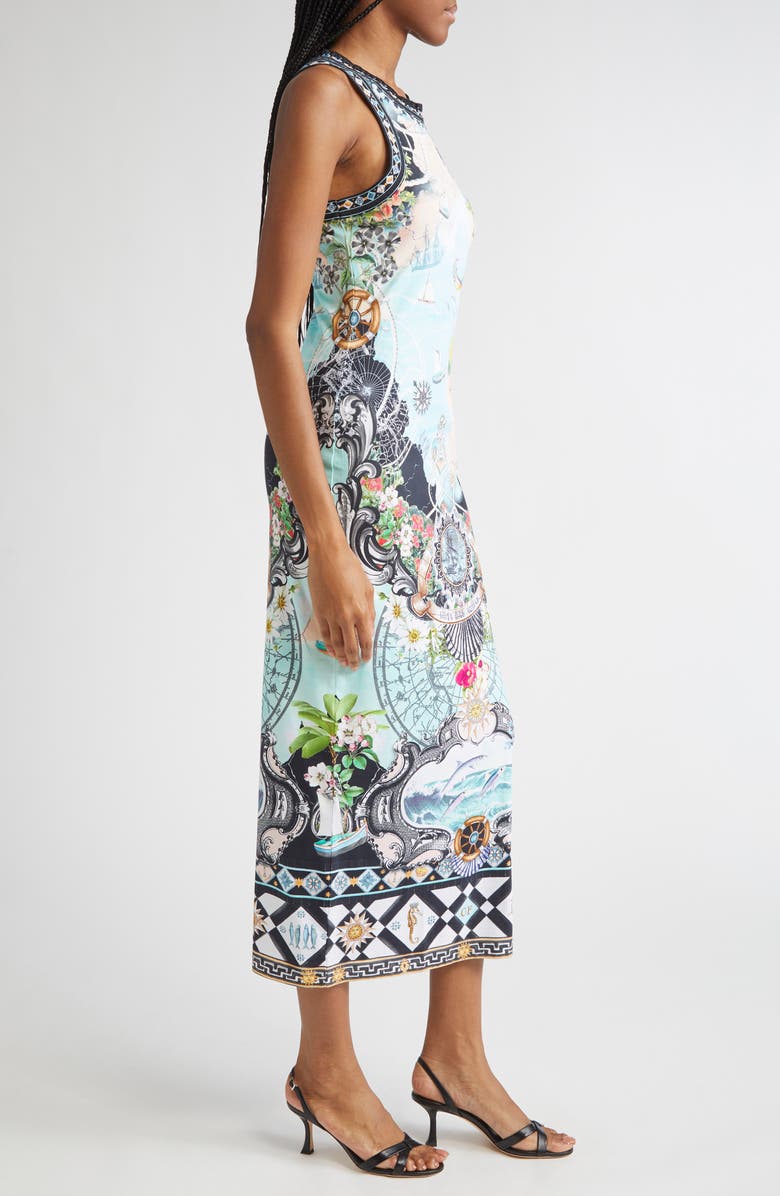 Camilla Folk Afloat Jersey Tank Dress, Alternate, color, Folk Afloat