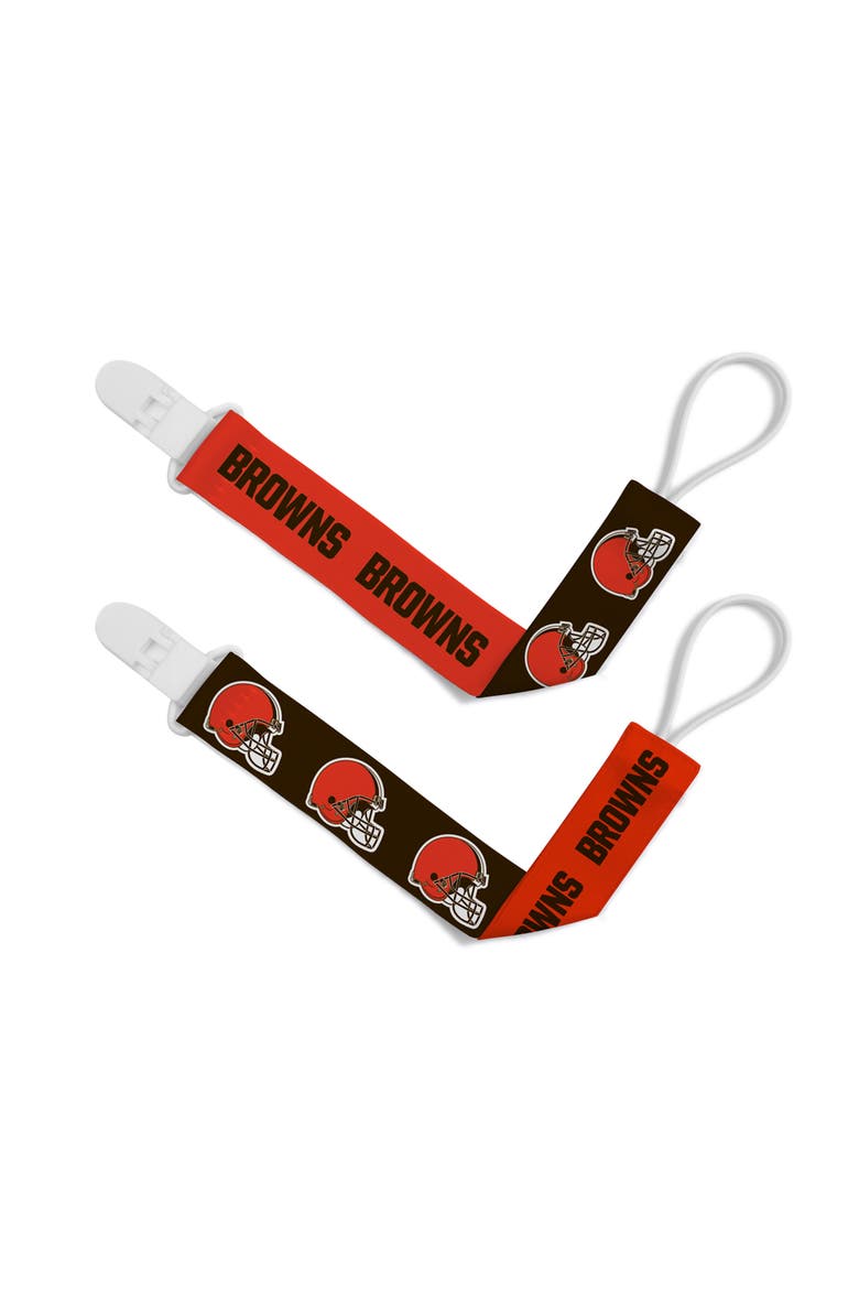 Cleveland Browns Pacifier Clip 2-Pack, Main, color, Multicolor