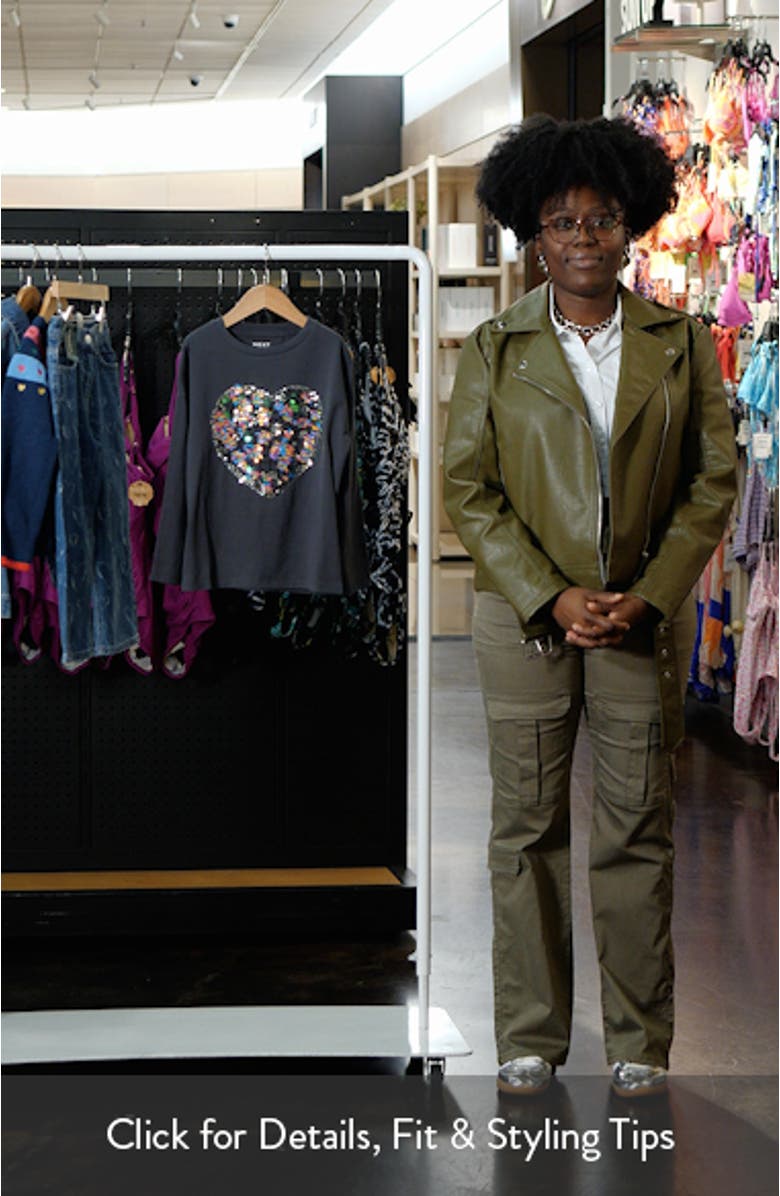 Kids' Sequin Heart Long Sleeve T-Shirt, sales video thumbnail