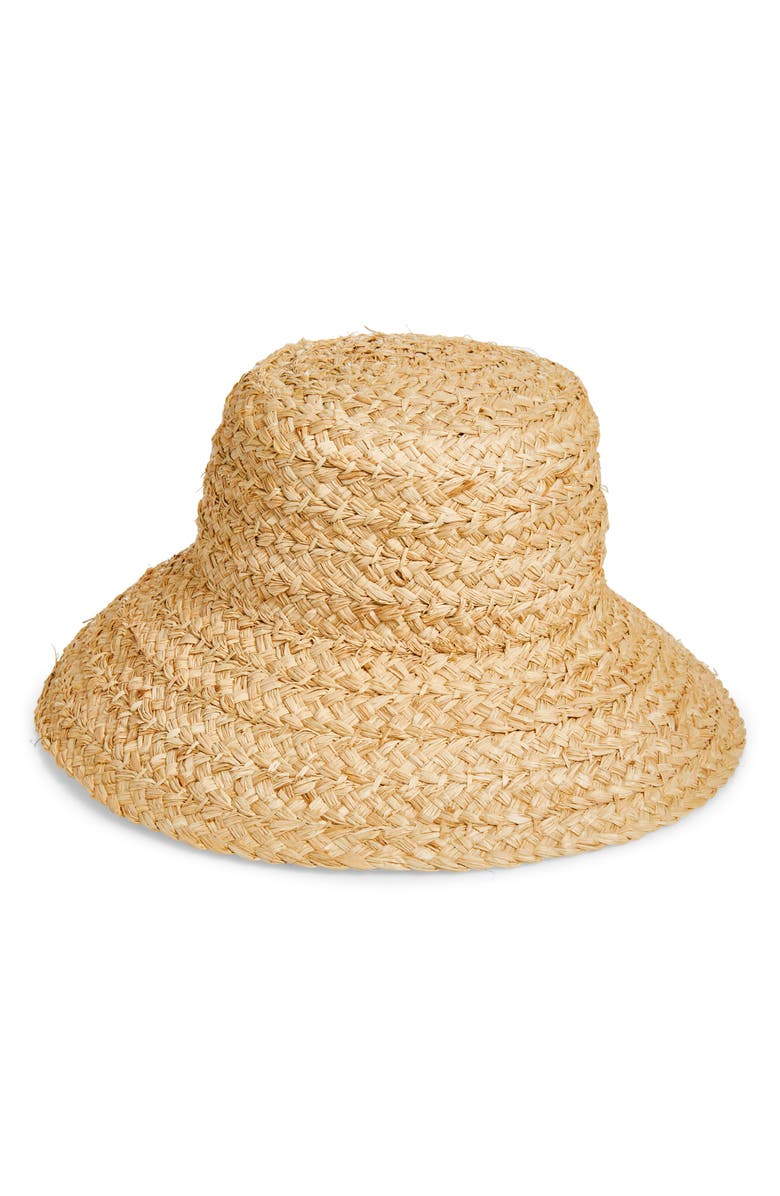 Treasure & Bond Braided Straw Bucket Hat, Main, color,
