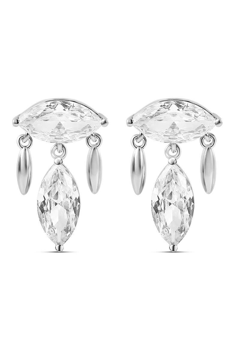 Marquise Chandelier Drop Earrings, Main, color, SILVER