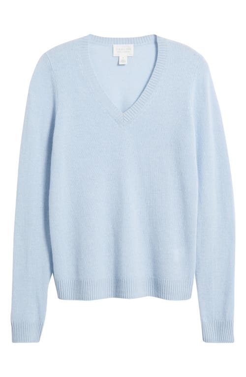 Caslonr Caslon(r) Cashmere V-neck Sweater In Blue
