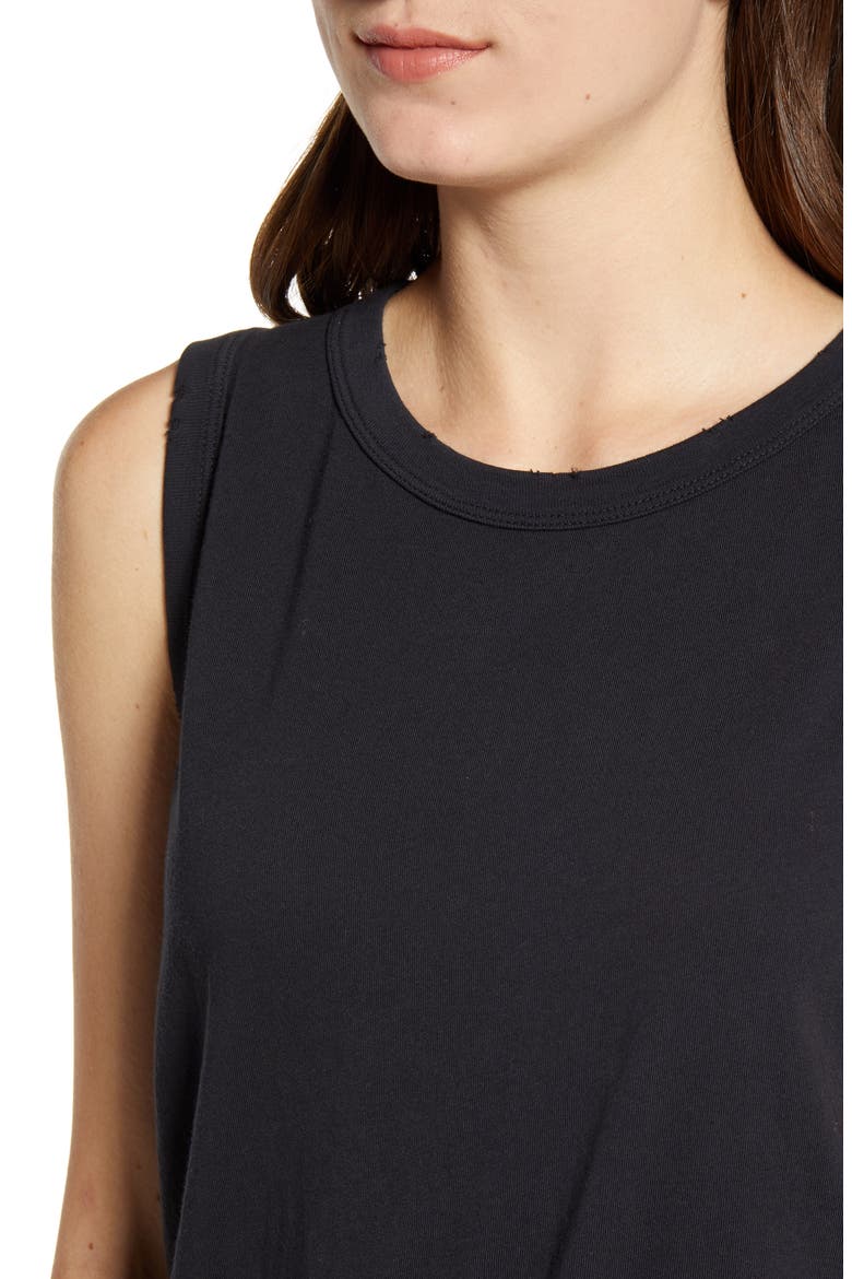 The Muscle Tank Top, Alternate, color, CAVIAR