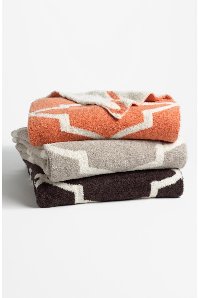 'Moroccan Dolce' Throw, Alternate, color, CHARCOAL/ SILVER