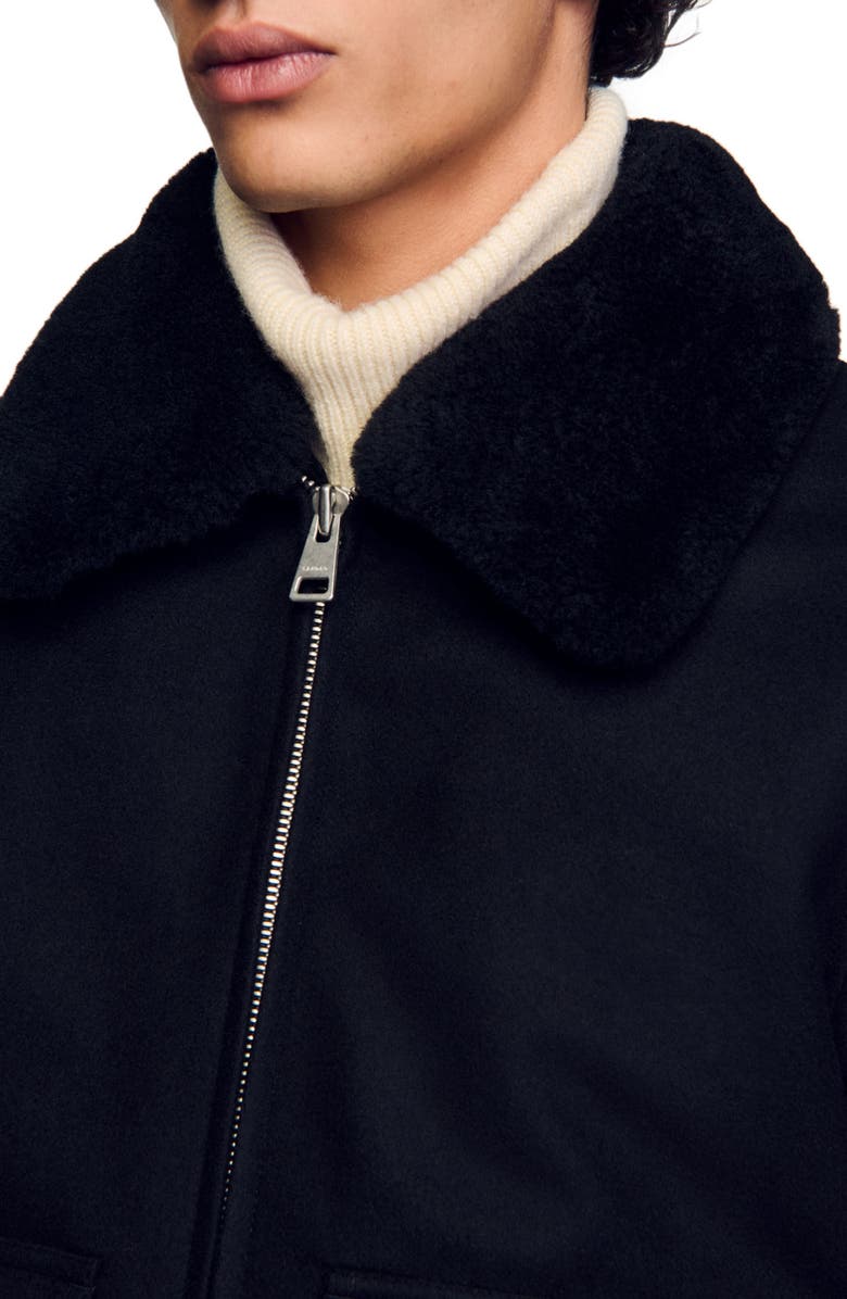 SANDRO Zip-up jacket, Alternate, color,