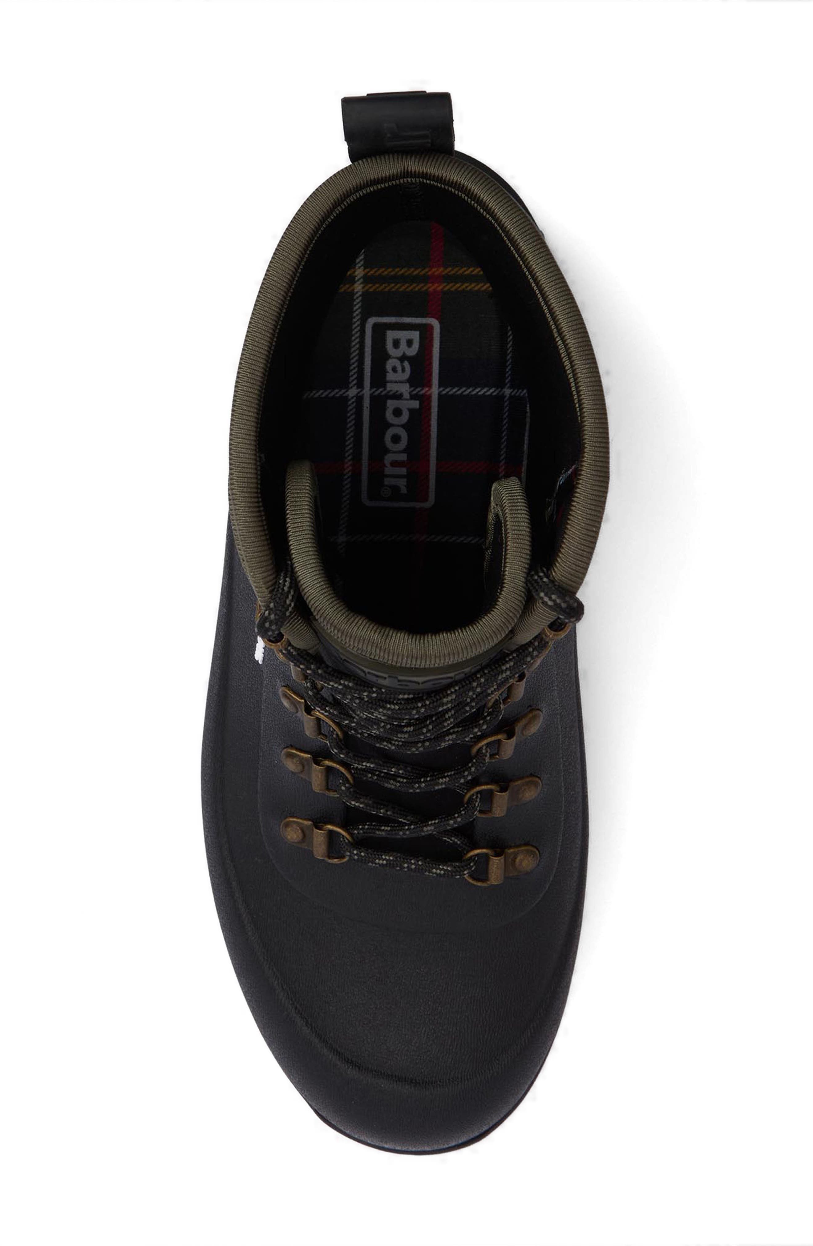 Barbour Marlow Waterproof Hiking Boot, Alternate, color, Black