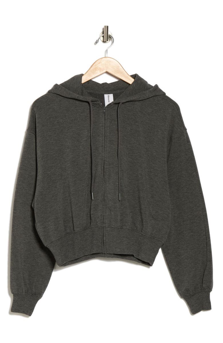 Abound Loved Fleece Zip Hoodie, Alternate, color, Grey Medium Charcoal Heather