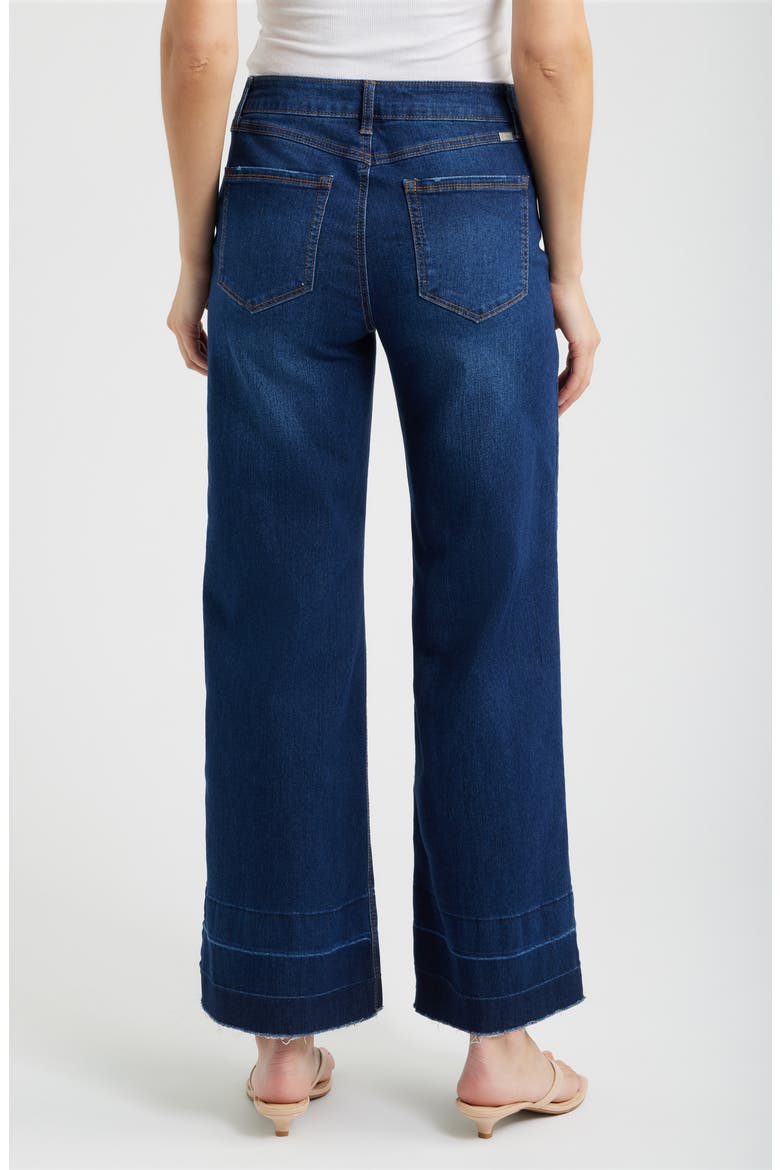 Mid Rise Slim Wide Leg Jeans, Alternate, color, GROVE